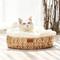 Show in main carousel: Happy & Polly Handwoven Natural Grass Cat Bed, Cushion slide 1 of 9