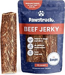 Pawstruck Joint Health Beef Jerky Dog Treats, Large, 15 count