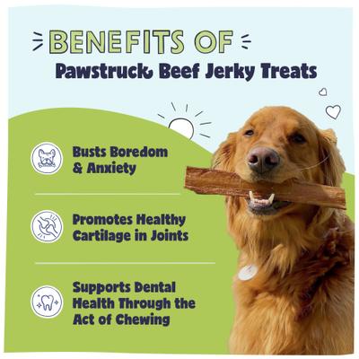 Show full view: Pawstruck Joint Health Beef Jerky Dog Treats, Large, 15 count slide 3 of 12