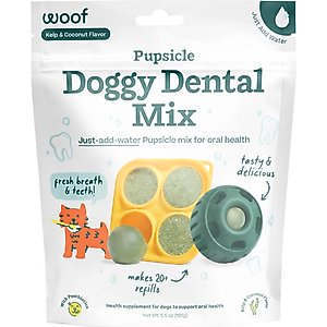 Woof Pupsicle Mix Doggy Dental Lickable Dog Treats, 5.5-oz bag