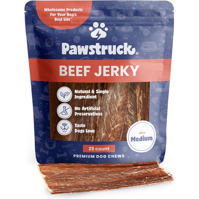 Pawstruck Pawstruck Joint Health Beef Jerky Dog Treats, Medium, 25 count