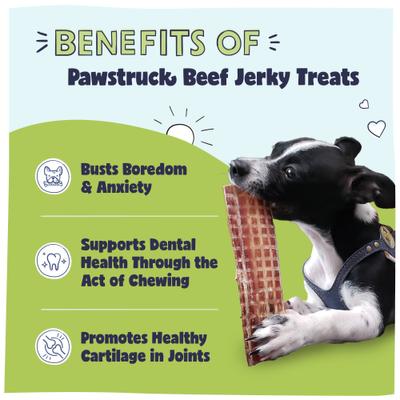 Show full view: Pawstruck Joint Health Beef Jerky Dog Treats, Medium, 25 count slide 3 of 12