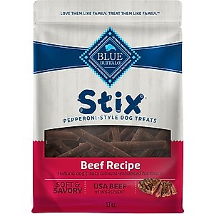 Blue Buffalo Blue Stix Beef Recipe Pepperoni-Style Dog Treats, 13-oz bag