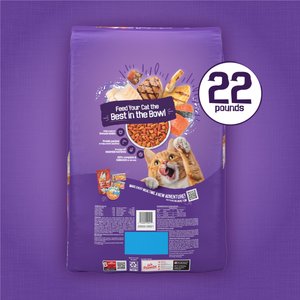 Friskies Surfin' & Turfin' Favorites Muscle & Immune Support Crunchy Dry Cat Food, 22-lb bag