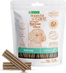 Nature's Protection Superior Care Medium Grain-Free Insects Puppy Dental Dog Treats, 5.29-oz bag