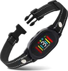 PaiPaitek PD 216 Waterproof Dog Bark Collar, Black, 27.5-in neck, 1-in wide