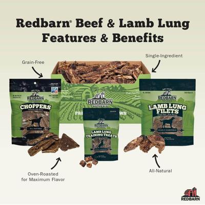Show full view: Redbarn Lamb Lung Filets Dog Chew, 10-oz bag slide 6 of 9