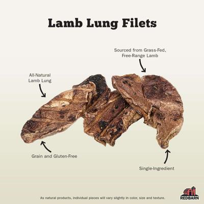 Show full view: Redbarn Lamb Lung Filets Dog Chew, 10-oz bag slide 3 of 9