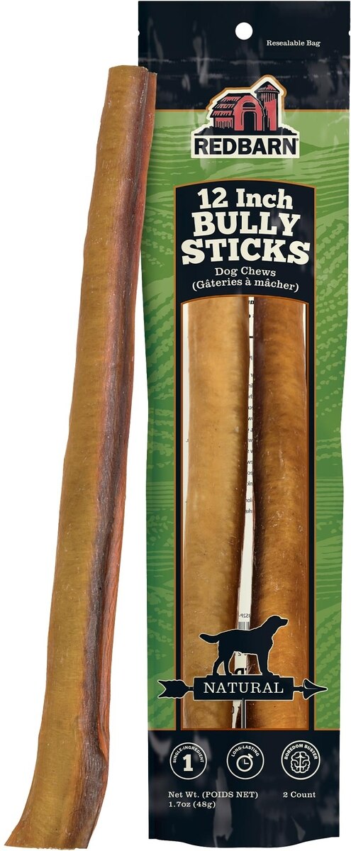 CHOMP'EMS 12" Bully Stick Dog Treats, 1 Count