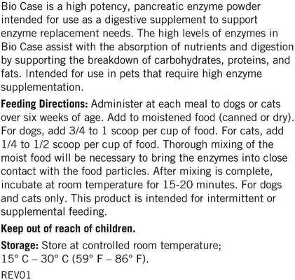 Show full view: Lots of Love Pet Products Bio Case Pancreatic Enzyme Powder for Dogs, 12-oz jar slide 9 of 10