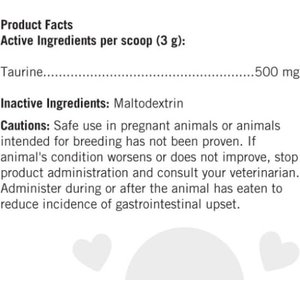 Lots of Love Pet Products Felo Taurine Vision Powder Supplement for Cats, 16-oz jar