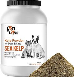 Lots of Love Pet Products Sea Kelp Hormone Powder Supplement for Dogs, 7-lb jar