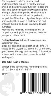 Show full view: Lots of Love Pet Products Sea Kelp Hormone Powder Supplement for Dogs, 16-oz jar slide 9 of 10