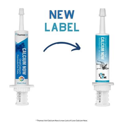 Show full view: Lots of Love Pet Products Calcium Now Paste Vitamins for Dogs, 30-ml tube slide 6 of 10