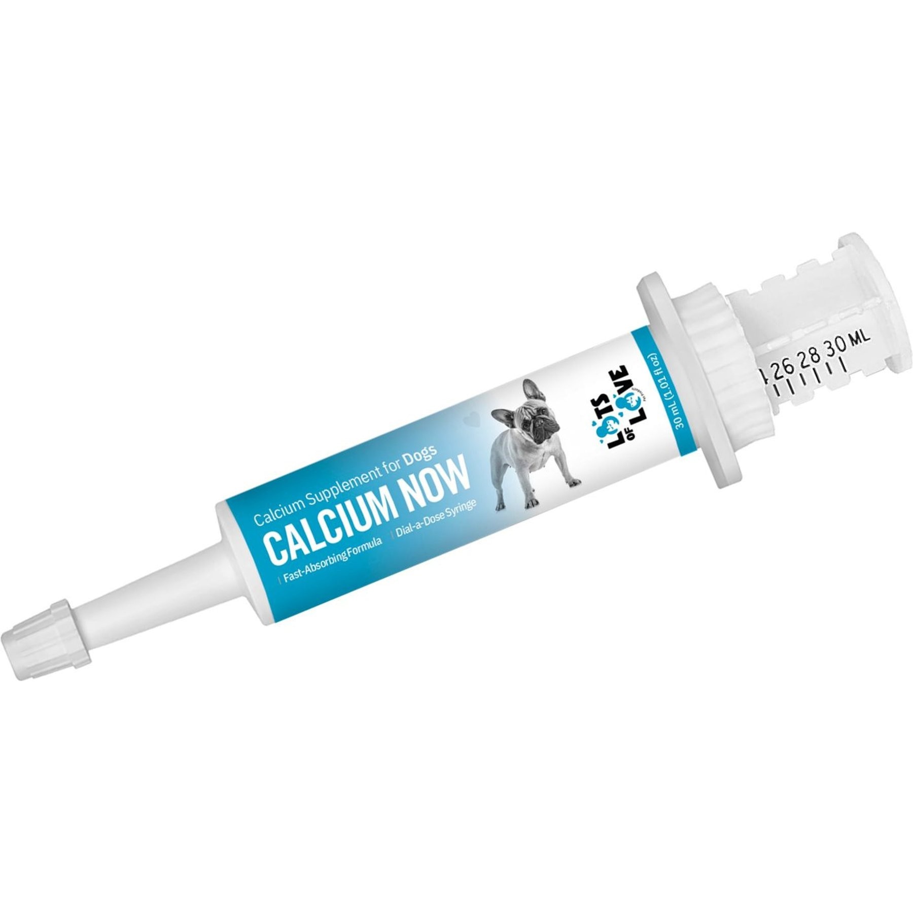 Lots of Love Pet Products Calcium Now Paste Vitamins for Dogs, 30-ml tube