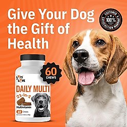 Lots of Love Pet Products Daily Multivitamin Chew Vitamins for Dogs, 60 count slide 2 of 8