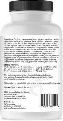 Show full view: Lots of Love Pet Products Daily Multivitamin Chew Vitamins for Dogs, 60 count slide 8 of 10