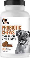 Lots of Love Pet Products Probiotics Chew Digestive Aid for Dogs, 90 count slide 1 of 8