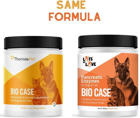 Show full view: Lots of Love Pet Products Bio Case Pancreatic Enzyme Powder for Dogs, 12-oz jar slide 3 of 10