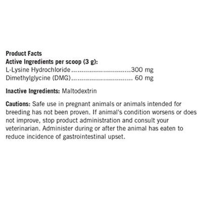 Show full view: Lots of Love Pet Products Felo Lysine Respiratory Powder Supplement for Cats, 12-oz jar slide 8 of 9