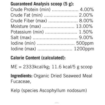 Show full view: Lots of Love Pet Products Sea Kelp Hormone Powder Supplement for Dogs, 16-oz jar slide 8 of 10