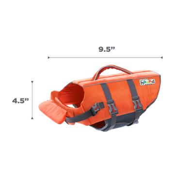 Show full view: Outward Hound Granby RipStop Dog Life Jacket, X-Small, Bright Orange slide 9 of 14