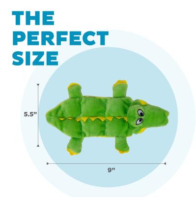 Show full view: Outward Hound Durable Squeaker Matz Plush Gator Dog Toy, Small slide 5 of 9