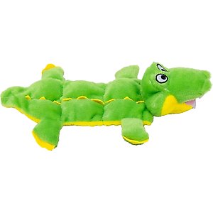 Outward Hound Durable Squeaker Matz Plush Gator Dog Toy, Small