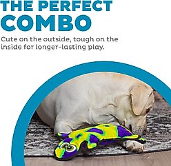 Outward Hound Durablez Gecko Tough Squeaky Dog Plush Toy, Yellow, Large slide 2 of 6