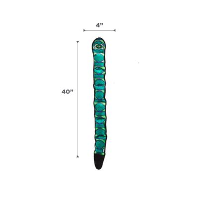 Show full view: Outward Hound Durablez Snake Tough Squeaky Dog Plush Toy, Blue, X-Large slide 7 of 11