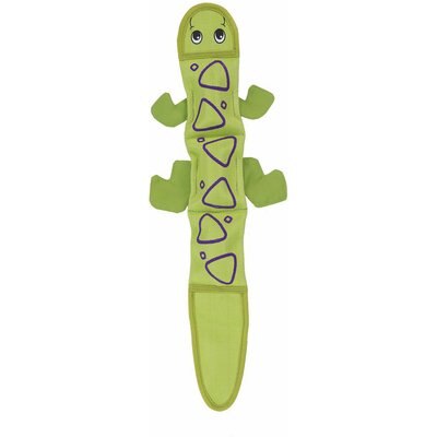 Outward Hound Outward Hound Fire Biterz Lizard Squeaky Dog Toy, Green, 3 squeak