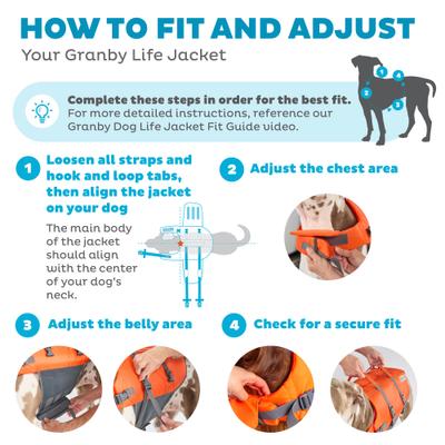 Show full view: Outward Hound Granby RipStop Dog Life Jacket, Small, Bright Orange slide 3 of 13