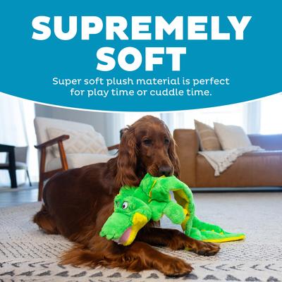 Show full view: Outward Hound Durable Squeaker Matz Plush Gator Dog Toy, X-Large slide 4 of 9