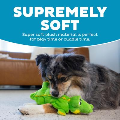 Show full view: Outward Hound Durable Squeaker Matz Plush Gator Dog Toy, Small slide 4 of 9