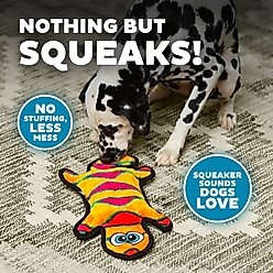 Outward Hound Durablez Gecko Tough Squeaky Stuffing-Free Dog Plush Toy, Orange, Large slide 2 of 6