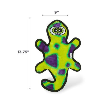 Show full view: Outward Hound Durablez Gecko Tough Squeaky Dog Plush Toy, Green, Medium slide 6 of 10