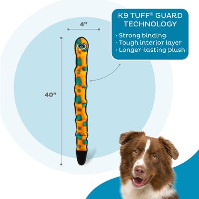 Show full view: Outward Hound Durablez Tough Plush Dog Toy, Orange, X-Large slide 4 of 11
