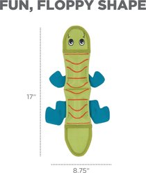 Outward Hound Fire Biterz Lizard Squeaky Dog Toy, Green, 2 squeak slide 2 of 6
