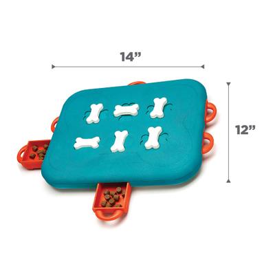 Show full view: Nina Ottosson by Outward Hound Casino Puzzle Game Dog Toy, Green & Orange slide 8 of 13