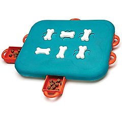 Nina Ottosson by Outward Hound Casino Puzzle Game Dog Toy, Green & Orange