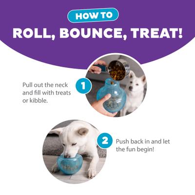 Show full view: Outward Hound Orbee-Tuff Snoop Treat Dispensing Tough Dog Chew Toy, Blue slide 5 of 14