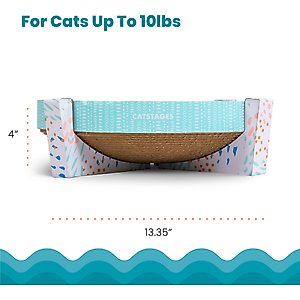 Catstages Easy Life Scratch, Snuggle & Rest Cat Scratcher Toy with Catnip