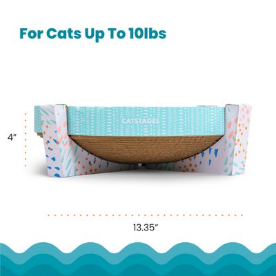 Show full view: Catstages Easy Life Scratch, Snuggle & Rest Cat Scratcher Toy with Catnip slide 5 of 10