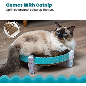 Catstages Easy Life Scratch, Snuggle & Rest Cat Scratcher Toy with Catnip