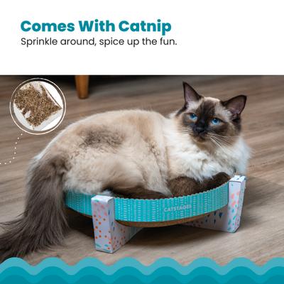Show full view: Catstages Easy Life Scratch, Snuggle & Rest Cat Scratcher Toy with Catnip slide 4 of 10