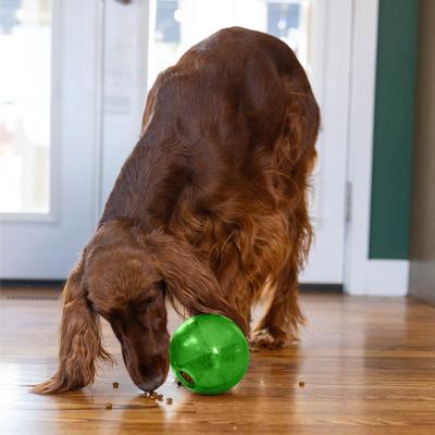 Show full view: Outward Hound Orbee-Tuff Mazee Interactive Treat Dispensing Puzzle Dog Toy, Green slide 7 of 13