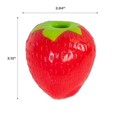 Show full view: Outward Hound Orbee-Tuff Strawberry Treat Dispensing Tough Dog Chew Toy slide 8 of 13