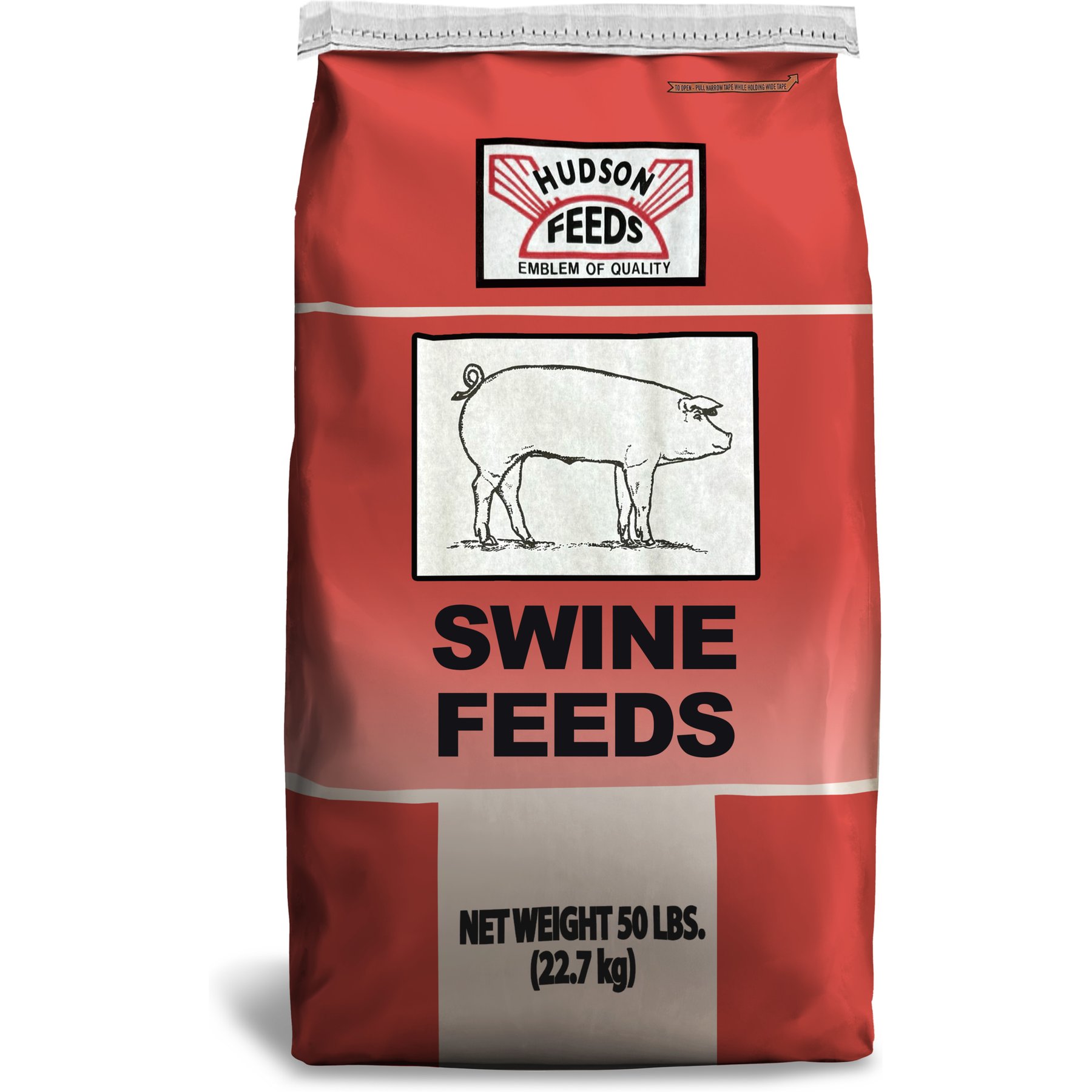 Hudson Feeds Swine Feeds Supreme Grower Complete Pig Food, 50-lb bag