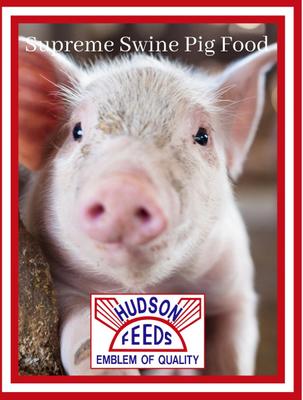 Show full view: Hudson Feeds Swine Feeds Supreme Grower Complete Pig Food, 50-lb bag slide 5 of 8