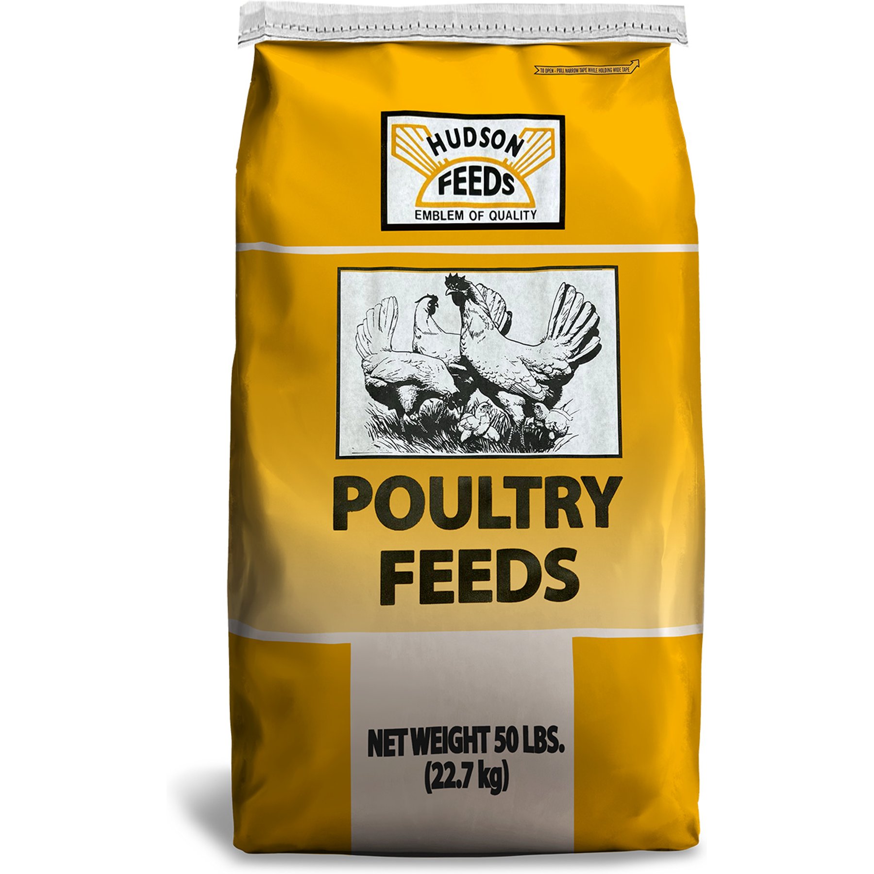 Hudson Feeds Poultry Feeds 25% Turkey Starter-Grower Medicated Turkey Food, 50-lb bag